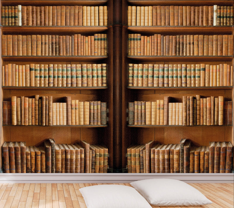 carta-da-parati-antica-libreria-meraviglia-old-library-ambientata
