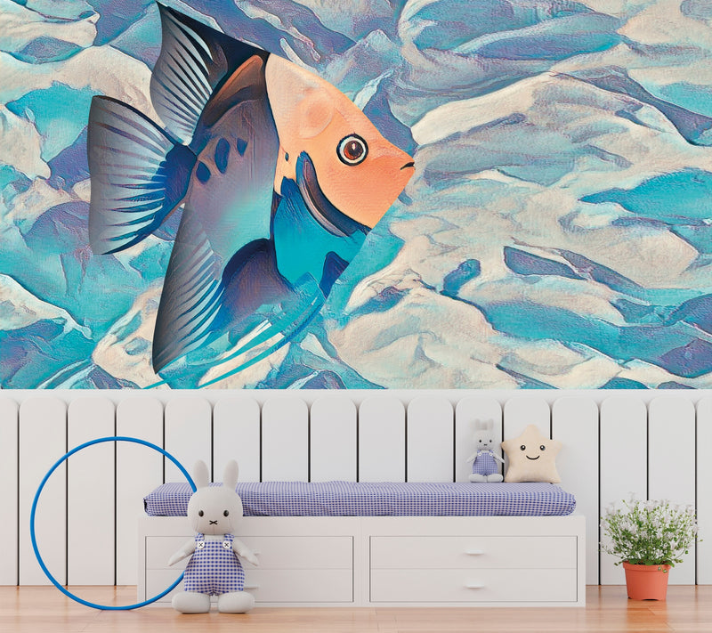 carta-da-parati-pesce-blu-meraviglia-bluefish-ambientata