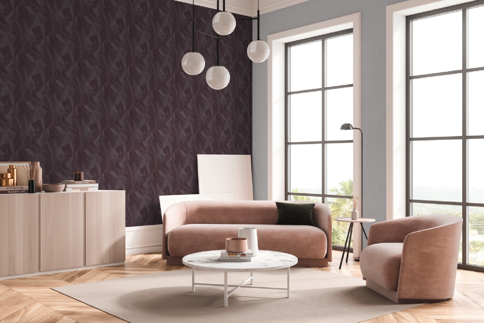 carta-da-parati-geometrica-luci-e-ombre-marrone