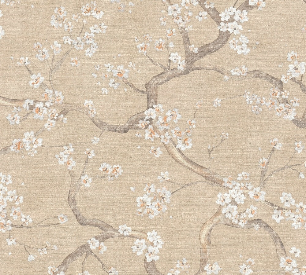 carta-da-parati-fiori-di-ciliegio-beige