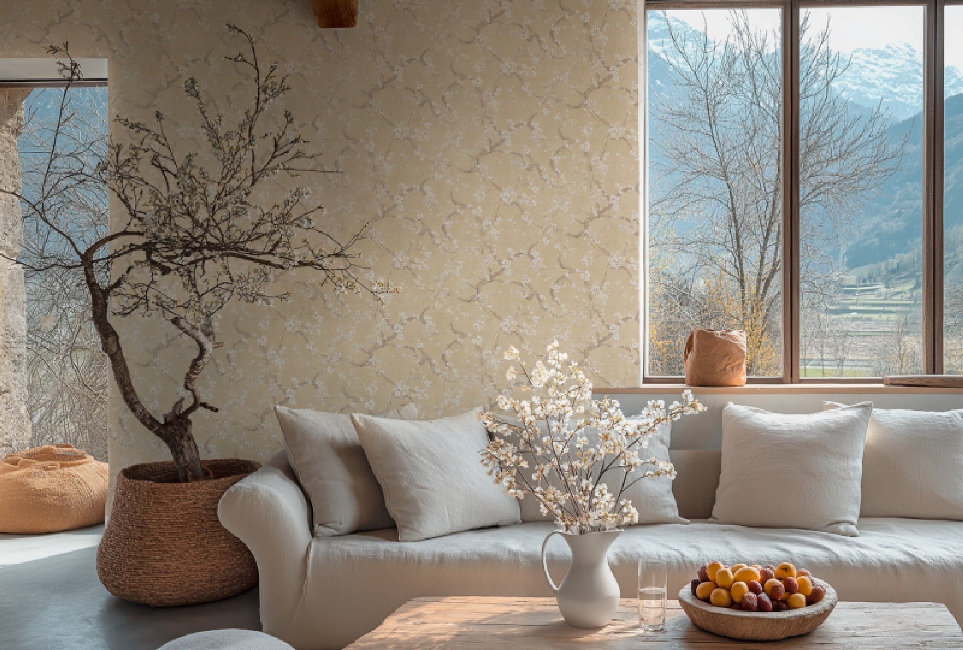 carta-da-parati-fiori-di-ciliegio-beige-ambientata