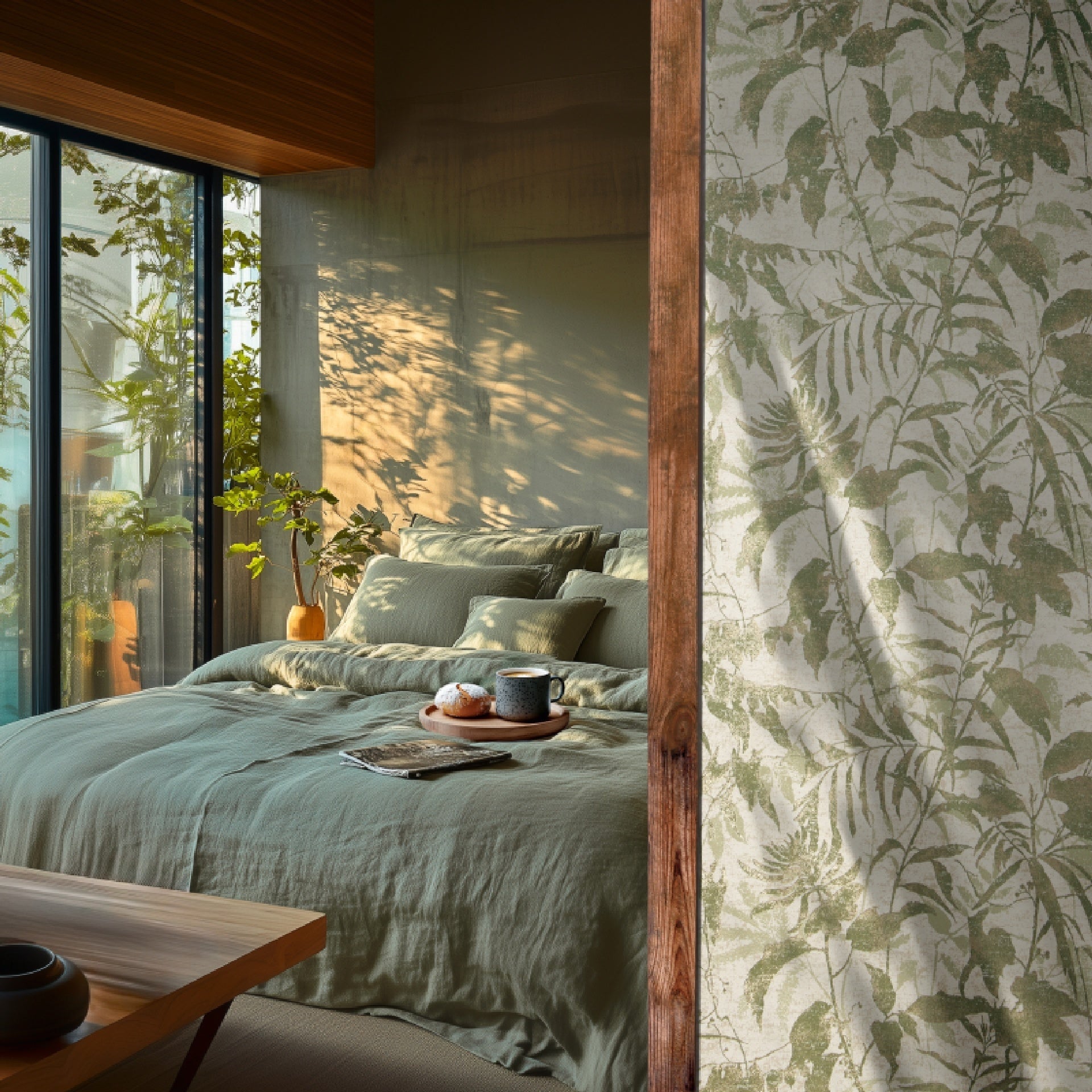 carta-da-parati-foglie-salvia-ambientata