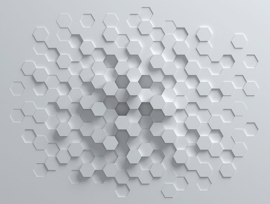 carta-da-parati-alveare-moderno-3d-the-wall-beehive