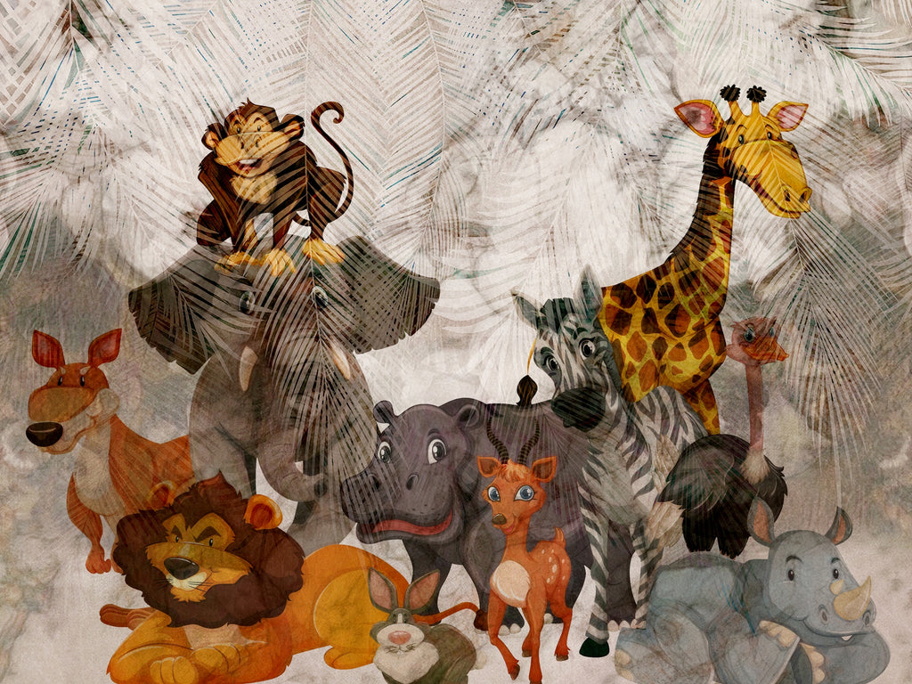 carta-da-parati-animali-del-circo-meraviglia-happy-circus