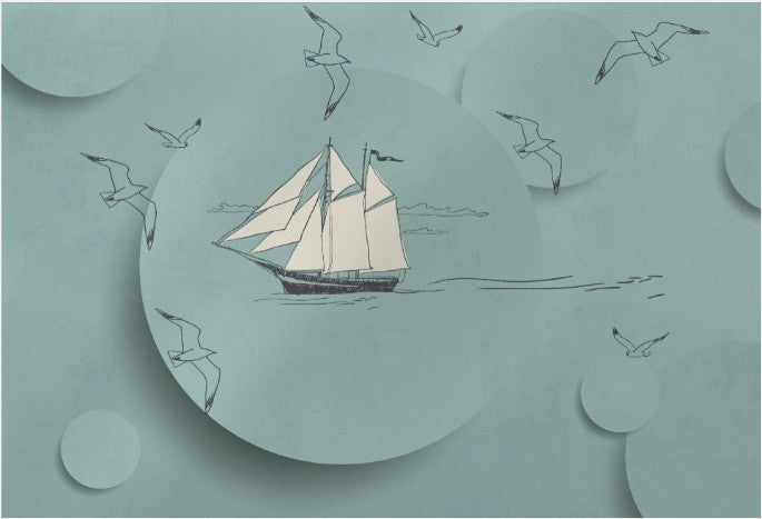 carta da parati bambini barca