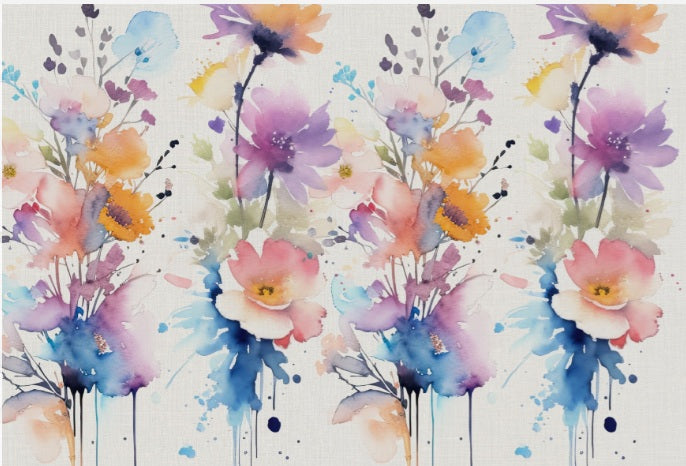 carta da parati fiori colorati