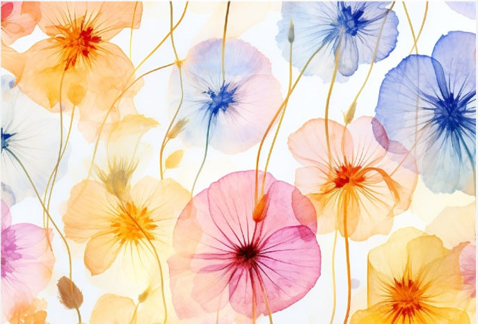 carta da parati fiori luminosi