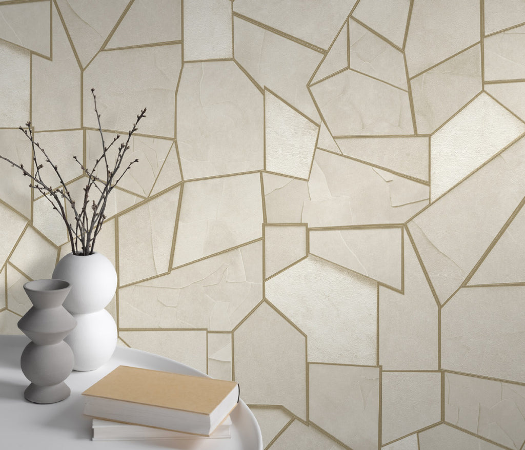 carta-da-parati-mosaico-grigio-chiaro-oro-ambientata