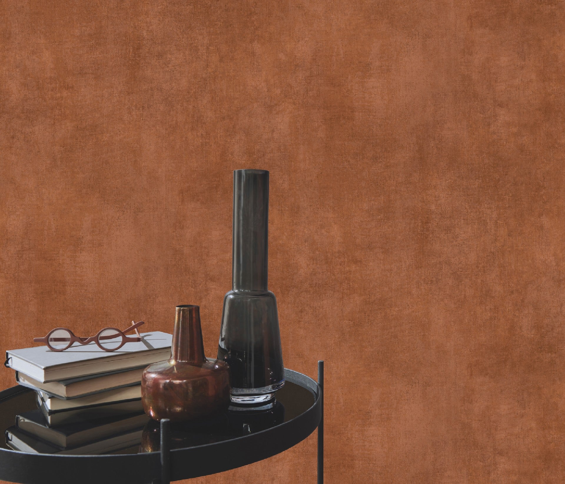 carta-da-parati-muro-materico-mattone-rame-ambientata