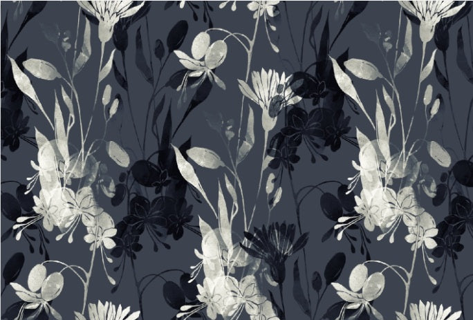 carta da parati essenze fiorite