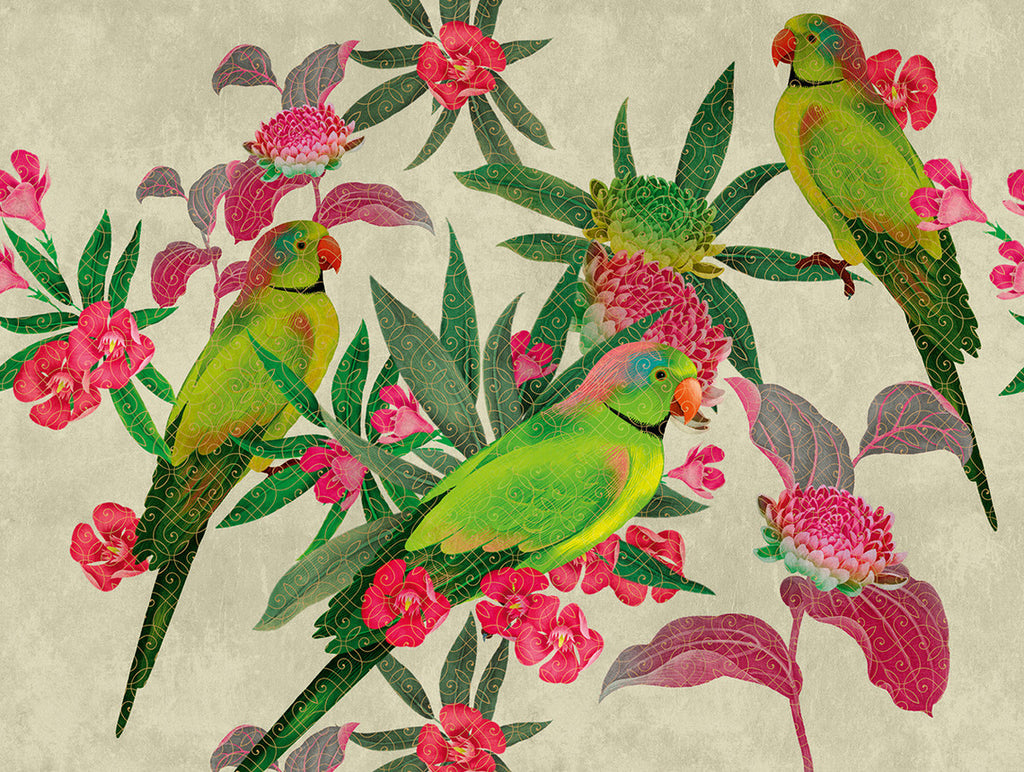 carta-da-parati-pappagalli-the-wall-parrots