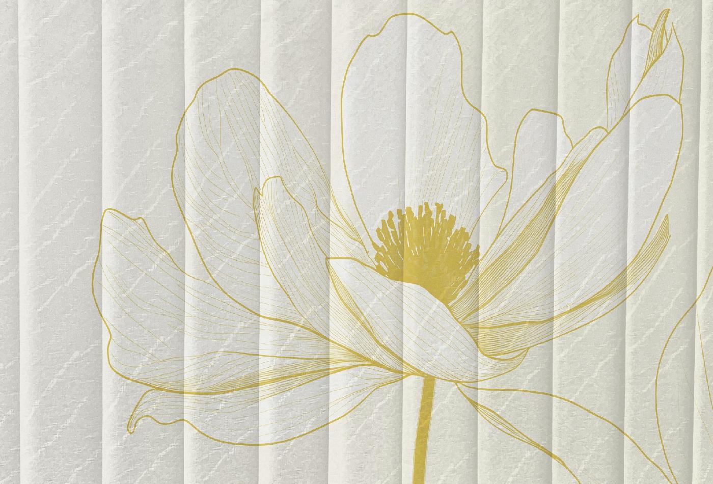 Carta da parati fiore gigante minimal