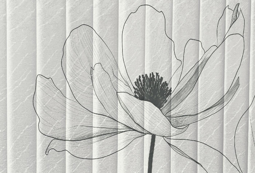 Carta da parati fiore gigante minimal