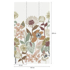 Carta da parati fiori disegnati