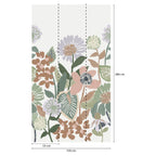Carta da parati fiori disegnati
