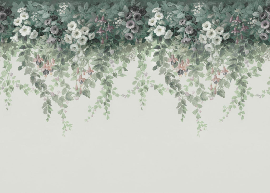 Carta da parati ghirlanda di fiori