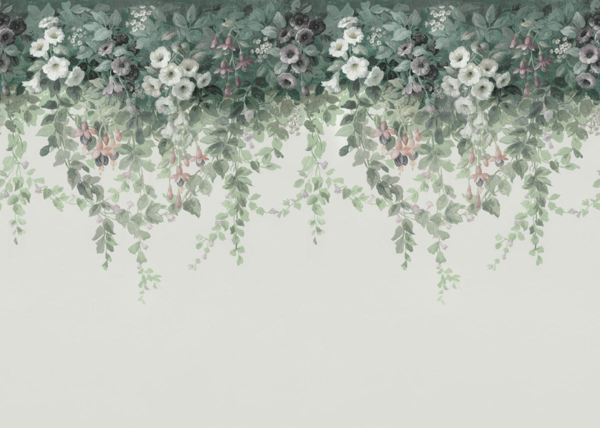 Carta da parati ghirlanda di fiori
