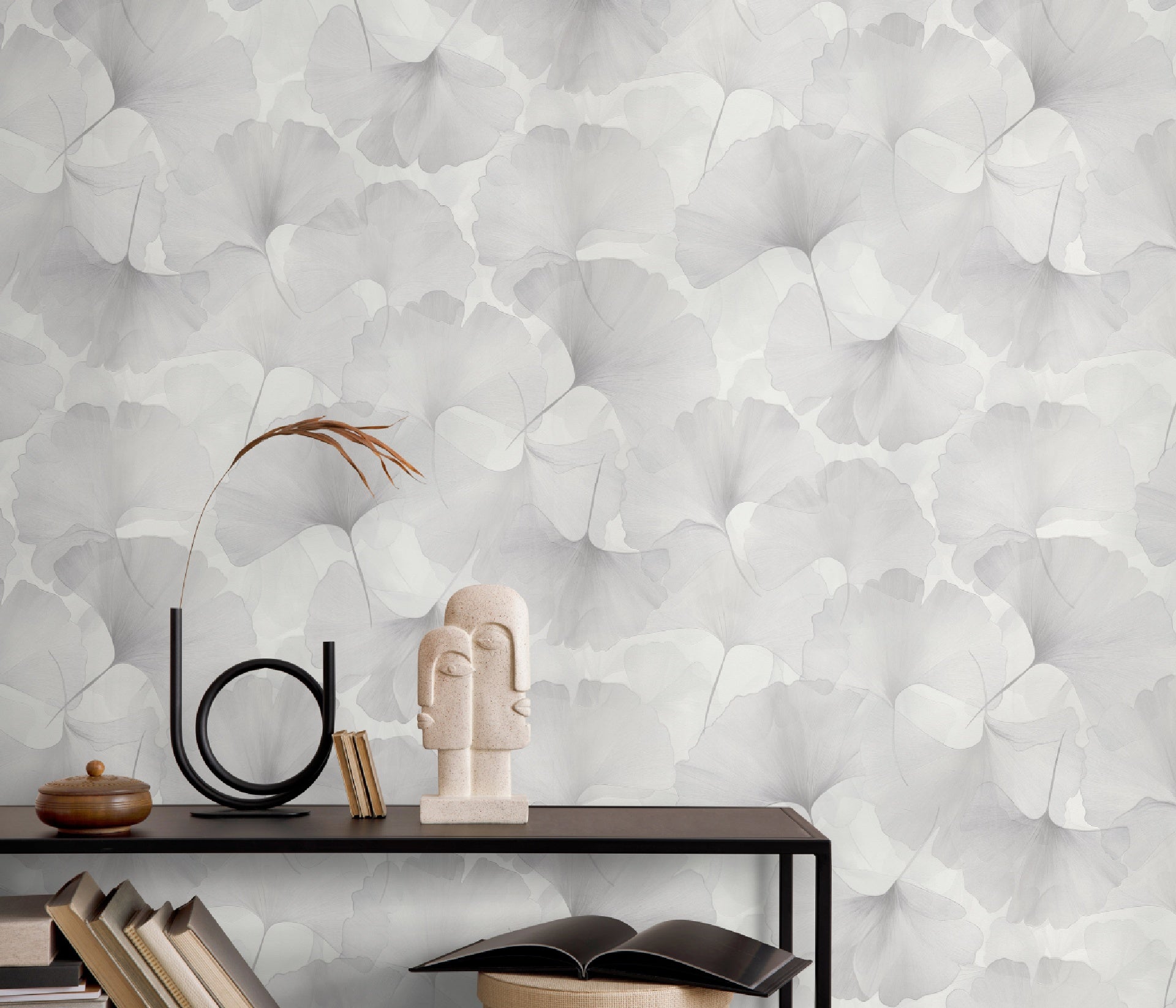 carta_da_parati_ginkgo_biloba_foglie_metalliche_argento