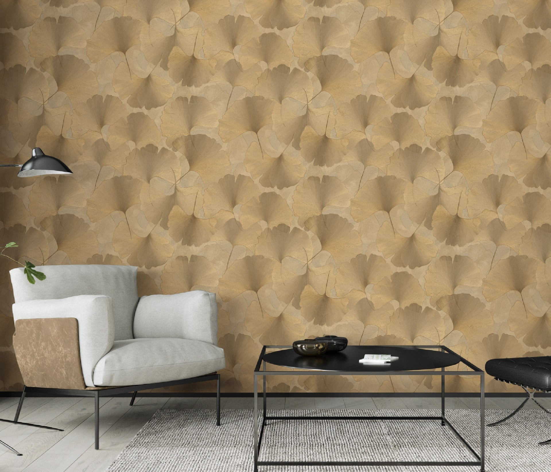 carta_da_parati_ginkgo_biloba_foglie_metalliche_oro