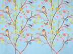 Carta da parati uccelli fiori