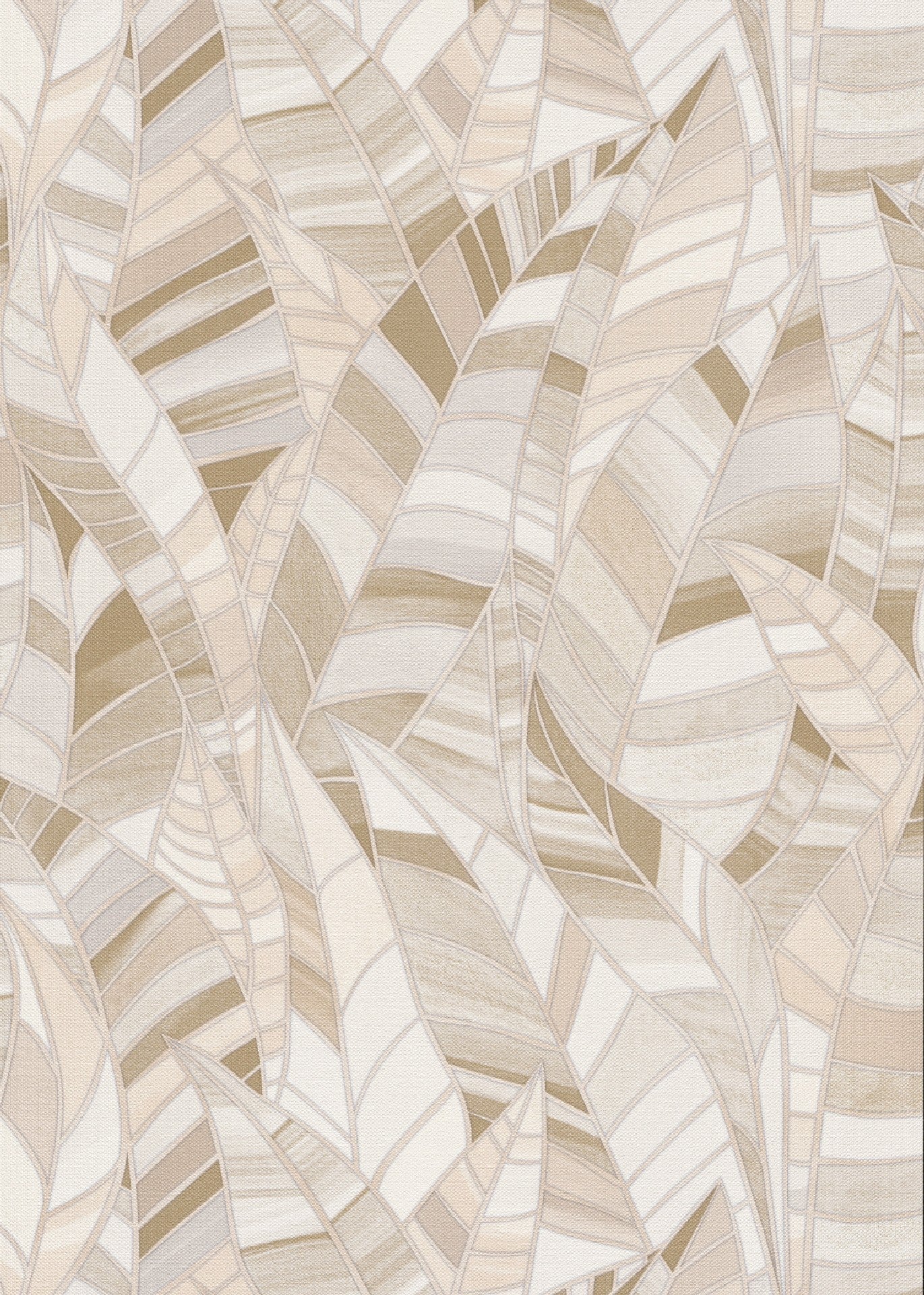 carta-da-parati-foglie-geometriche-beige