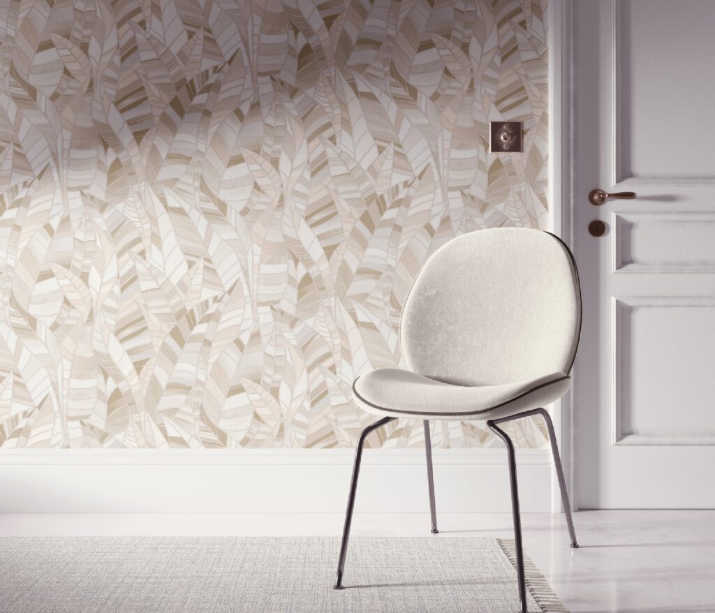 carta-da-parati-foglie-geometriche-beige-ambientata