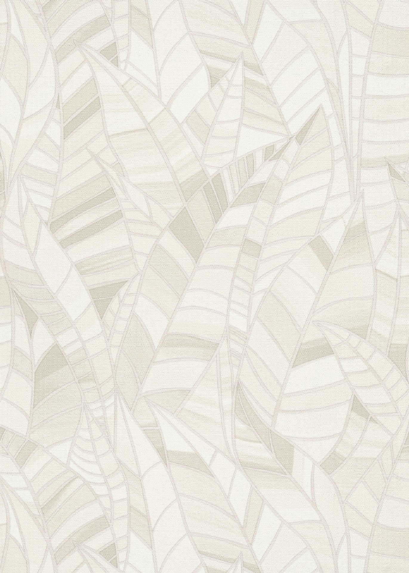 carta-da-parati-foglie-geometriche-bianche