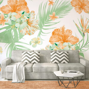 carta da parati giardino esotico ambientata